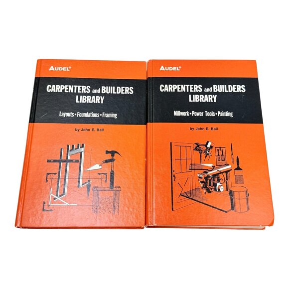 Audel Carpenter and Builders Library Lot 4 Vol 1 2 3 4 Book 1977 4th Ed - Picture 3 of 16